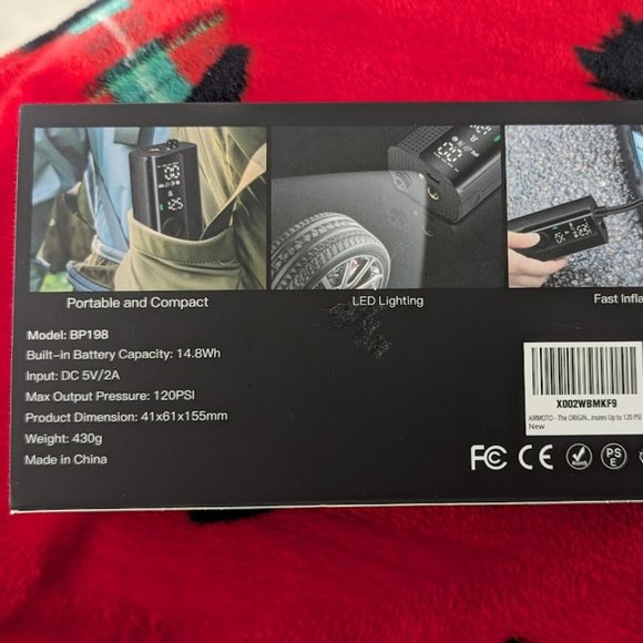 airmoto Original Portable smart air pump model BP198 New in box - Picture 7 of 15